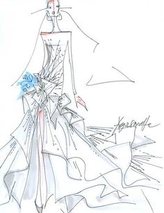 236x306 Savannah Guthrie's Wedding Dress Designer Sketches Wedding