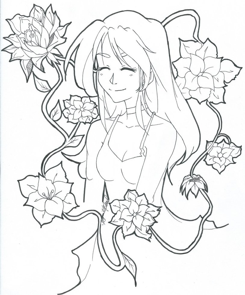 814x981 Flower Girl By Kyetai