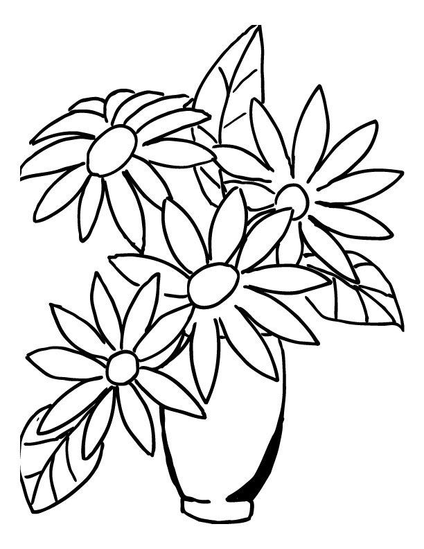 612x792 Drawn Bouquet Flower Drawing
