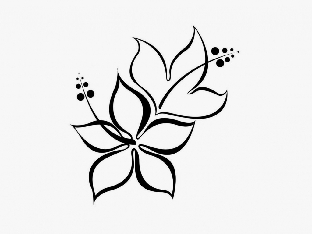 1024x768 Simple Flower Designs Pencil Drawing Flowers Design For Drawing