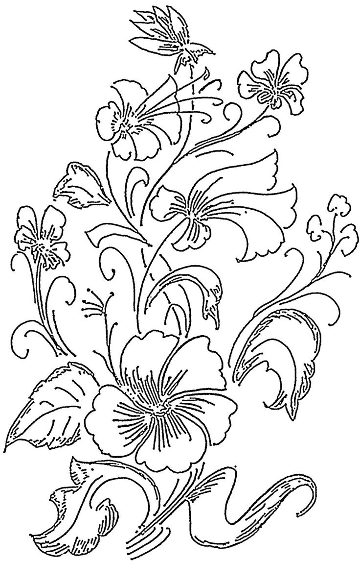 736x1145 Flower Designs Patterns To Draw