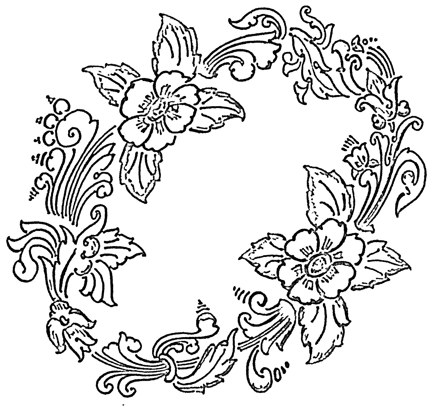 1394x1334 How To Draw Flower Designs For Table Cloth Making Of A Luxury