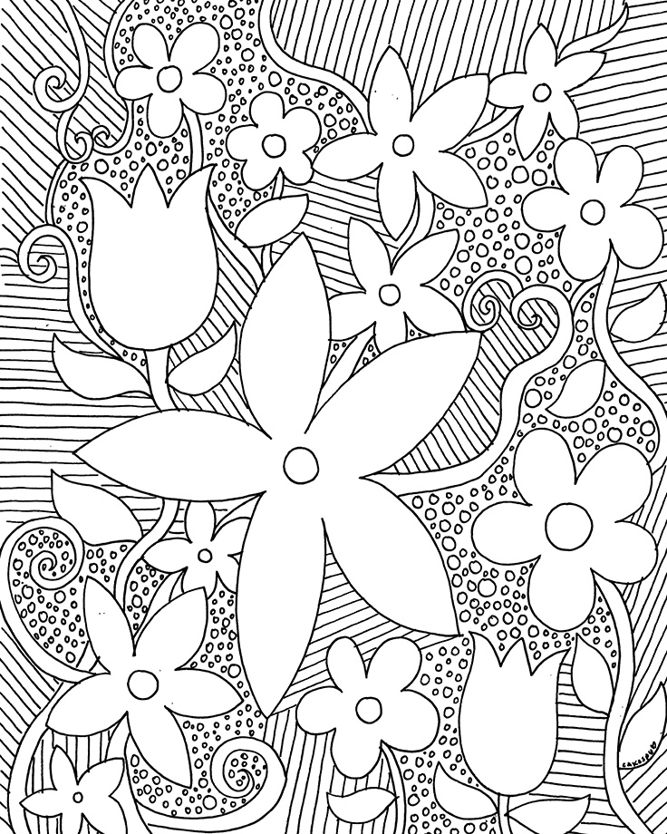 Flower Patterns Drawing