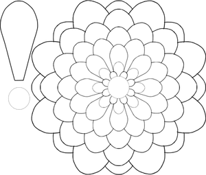 300x255 5594 Free Vector Flower Line Drawing Public Domain Vectors