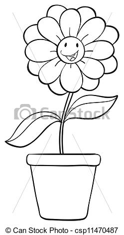 249x470 Photos Flower Drawing In Pot,