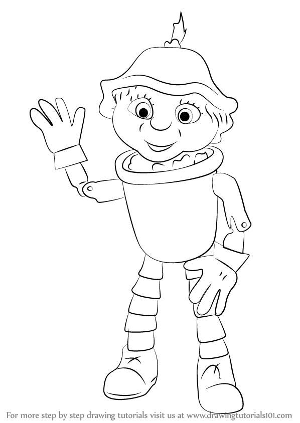 598x844 Learn How To Draw Ben From Flower Pot Men (Flower Pot Men) Step By