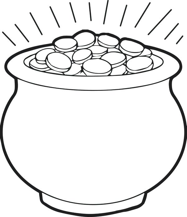 601x700 Flower Pot Coloring Page