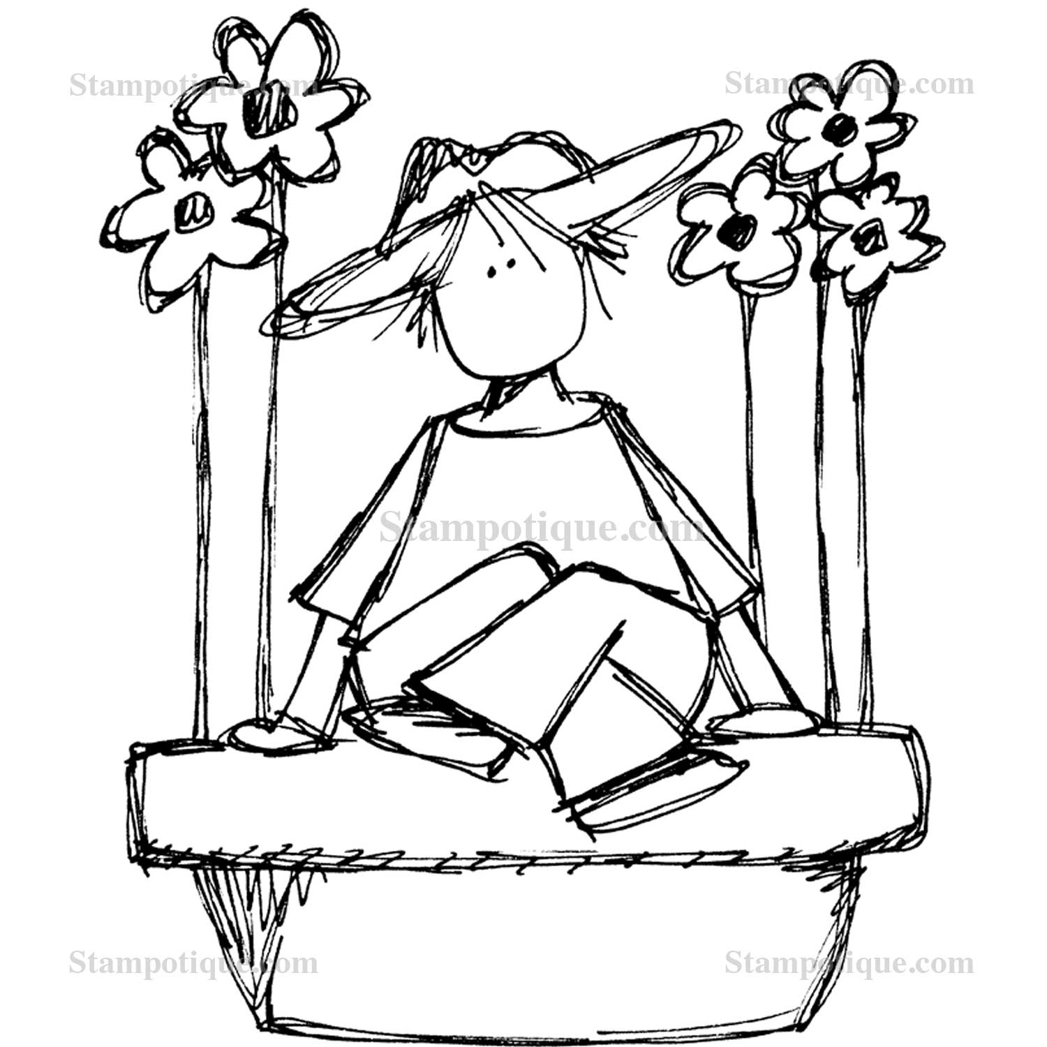 1500x1500 Beautiful Flower Pots Drawings