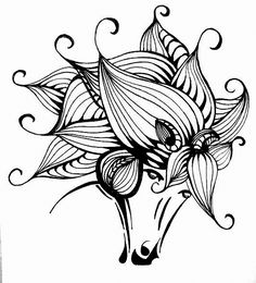 236x260 Ink Drawing. Sharpie, Flower Power My Doodles