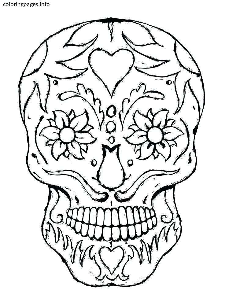 736x1001 Flowers Coloring Book Plus Free Printable Sugar Skull Coloring