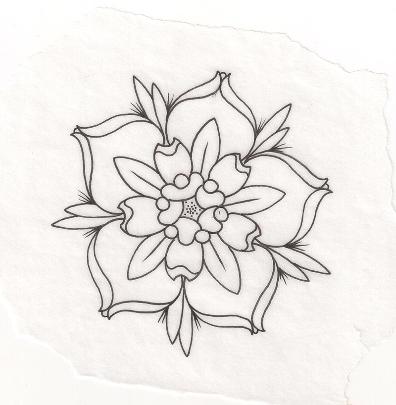 800x818 Drawing How To Draw A Cute Flower Step By Step With How To Draw