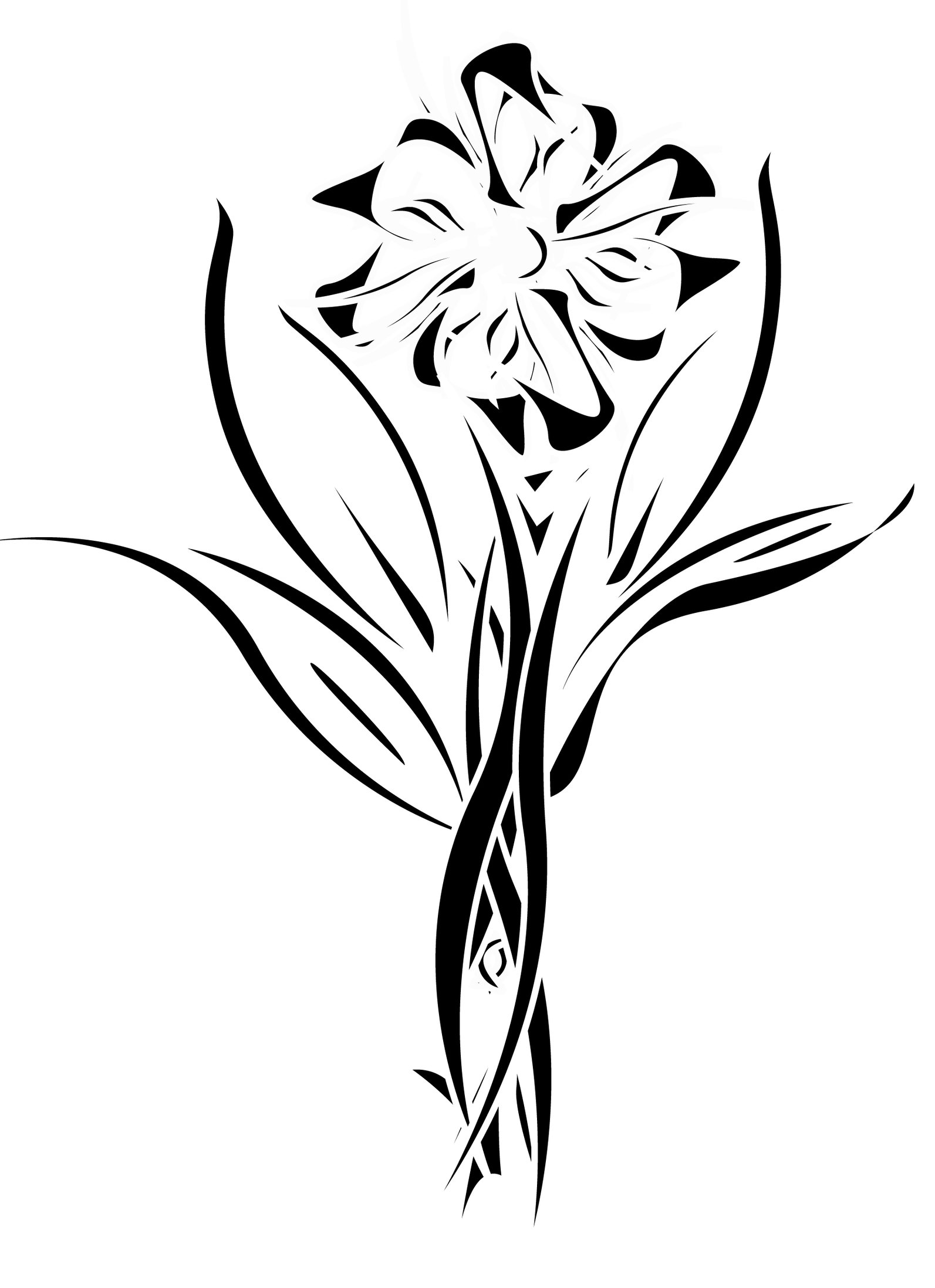 Flower Tribal Drawing at GetDrawings | Free download