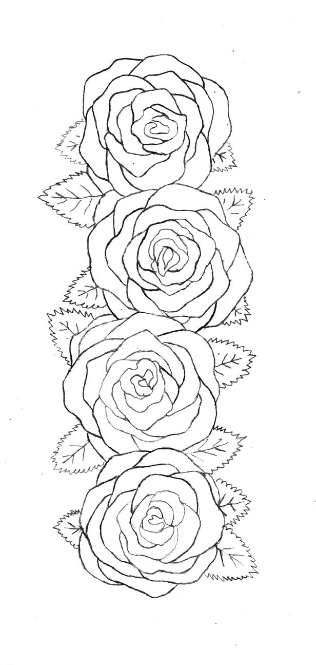 616x1295 Realistic Rose Drawing Outline 42 Marvellous Tutorial Rose Drawing