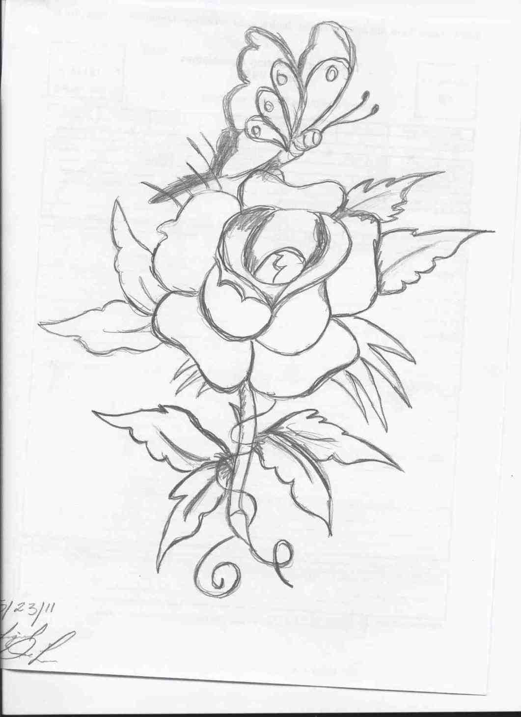 1061x1459 Flowers Drawings