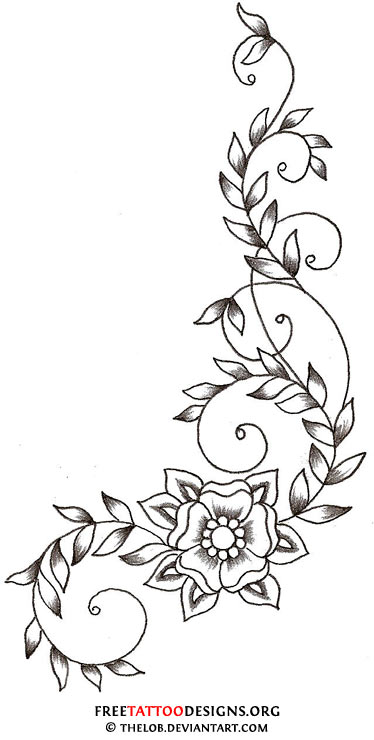 374x740 Flower Tattoo Gallery 70 Flower Designs