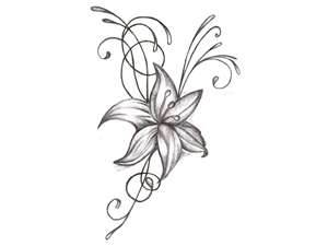 300x225 Drawing Of Flower Wallpaper Tattoos Flower