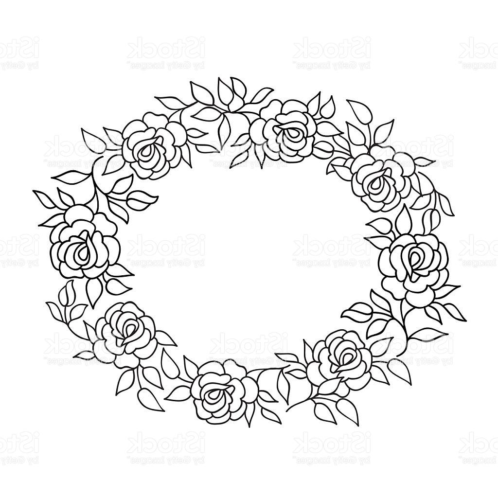 1024x1024 Best 15 Floral Frame Summer Flowers Bouquet With Rose Flourish