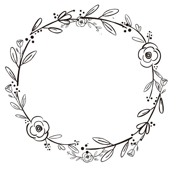 Flower Wreath Drawing at GetDrawings | Free download