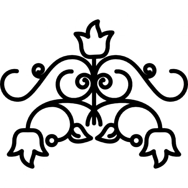 626x626 Flowers Outline With Vines Variant Icons Free Download