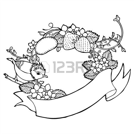 450x450 Vintage Flower Butterfly Vine Drawing Royalty Free Cliparts