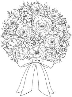 235x315 Floral Bouquets Coloring Book Coloring Pages First Edition