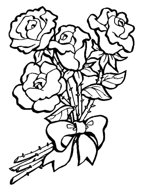 600x808 How To Draw A Flower Bouquet