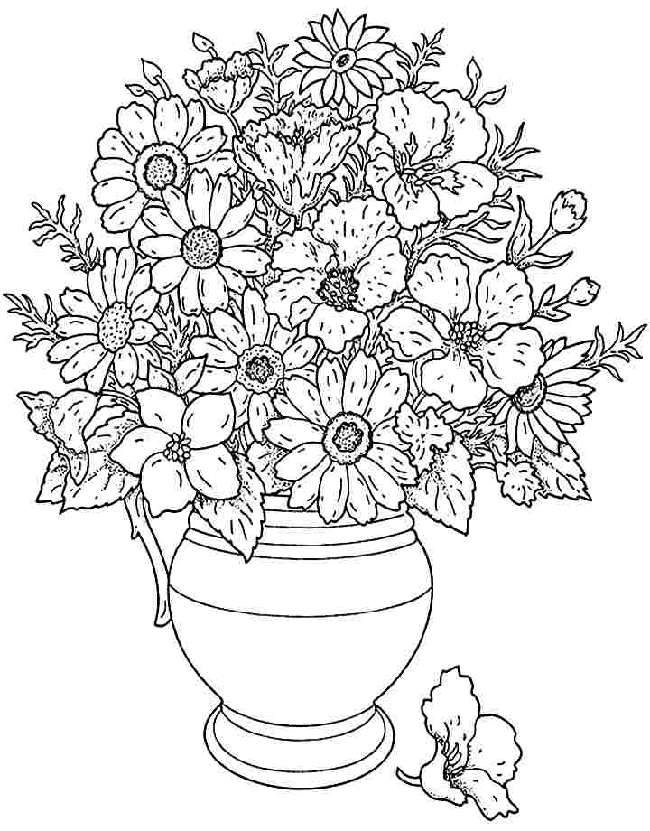 Flowers Bouquet Drawing at GetDrawings | Free download