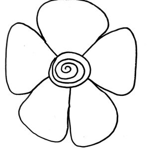 300x300 Adult Simple Flowers To Draw Simple Flowers Drawing Pictures