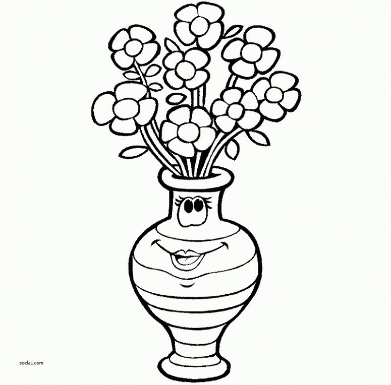 775x764 Inspirational How To Draw Flowers In A Vase