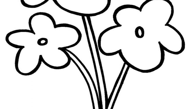 750x425 Easy Flower Drawings For Kids Simple Flower Drawing For Kids How