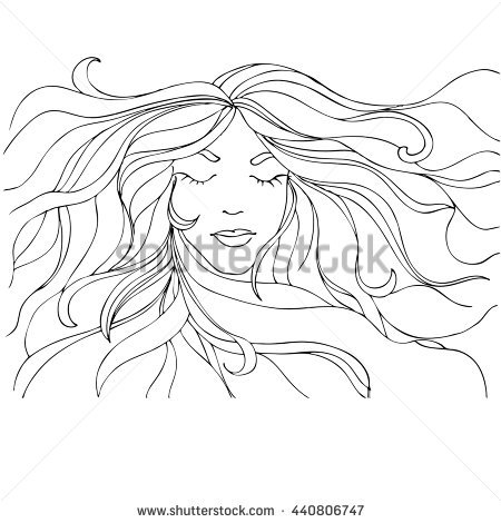 450x470 Drawn Long Hair Only