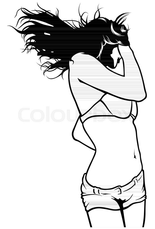 543x800 Girl With Flowing Hair On Dance Party