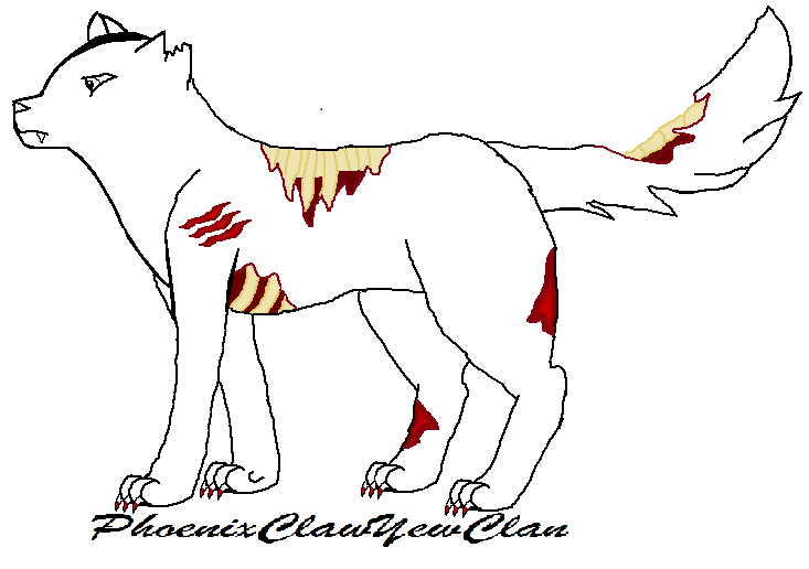 733x516 Zombie Cat Lineart