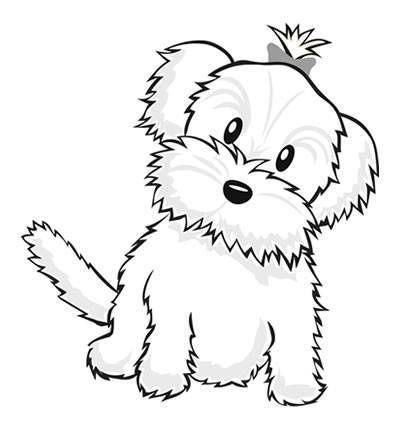 400x430 Dog Color Pages Printable Cute Dog Coloring Pages For Preschool