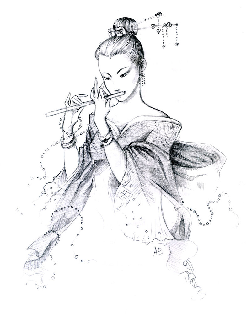 787x1016 The Girl With A Flute 1 By Nikey84