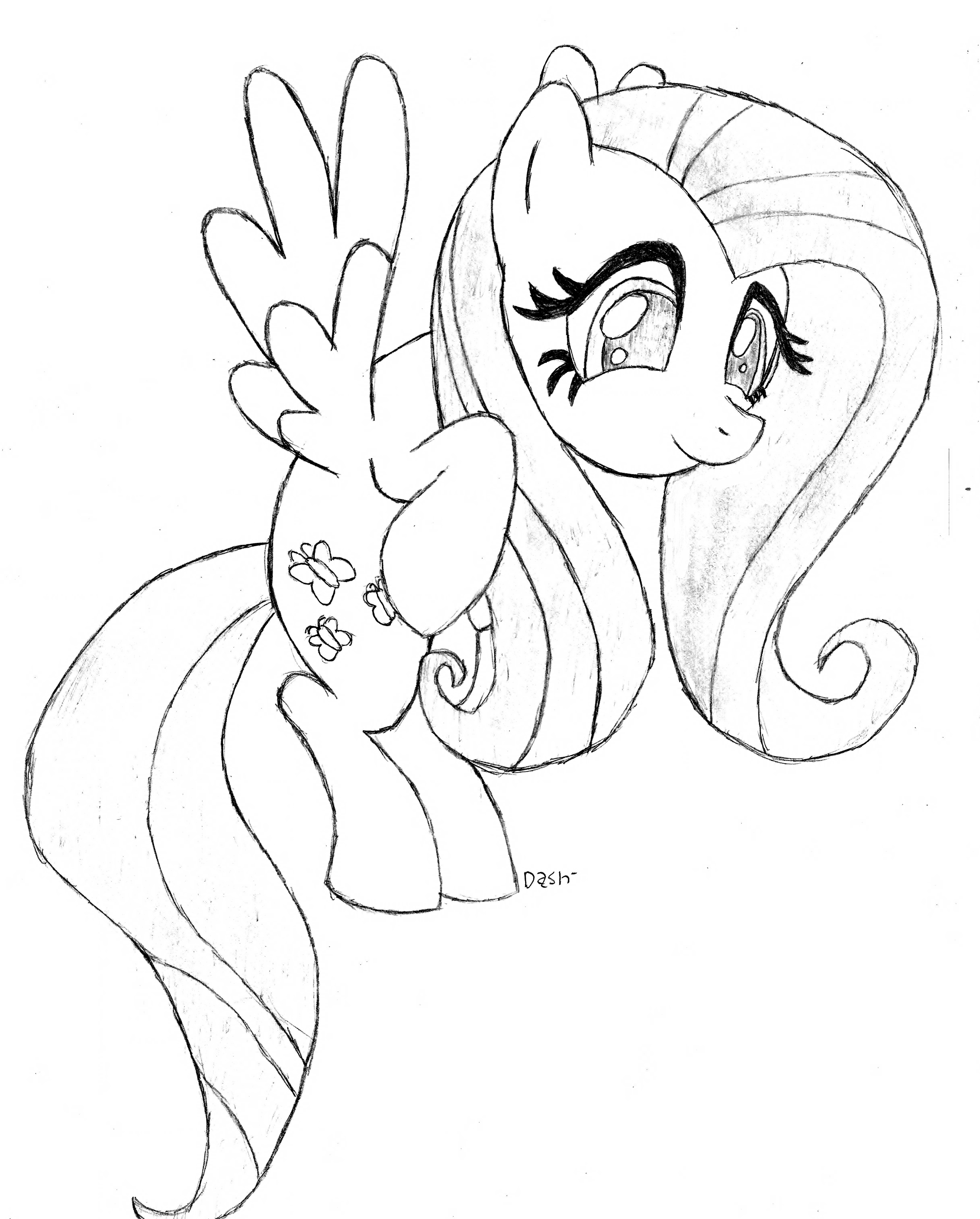 4870x6058 Fluttershy Cute Face By Dash1e