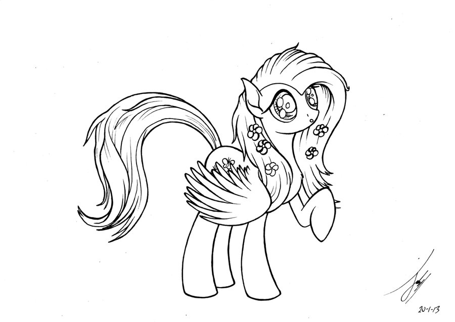 900x638 Fluttershy Drawing By Jacquibim