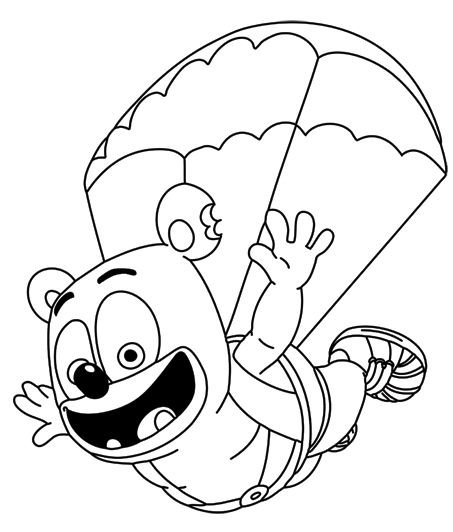 453x532 Gummy Bear Coloring Page Fly Drawing Board Weekly