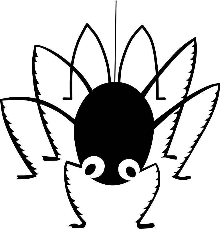 769x800 Spider Clipart Line Drawing