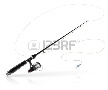 450x374 Rod Spinning With Spoon Bait Royalty Free Cliparts, Vectors,