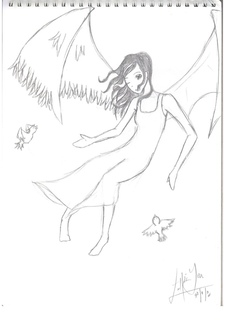 762x1048 Hell Angel Flying Free By Yenmeii