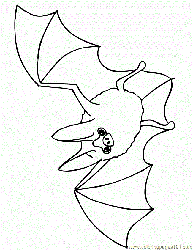 650x841 Flying Bat 650x841 Coloring Page