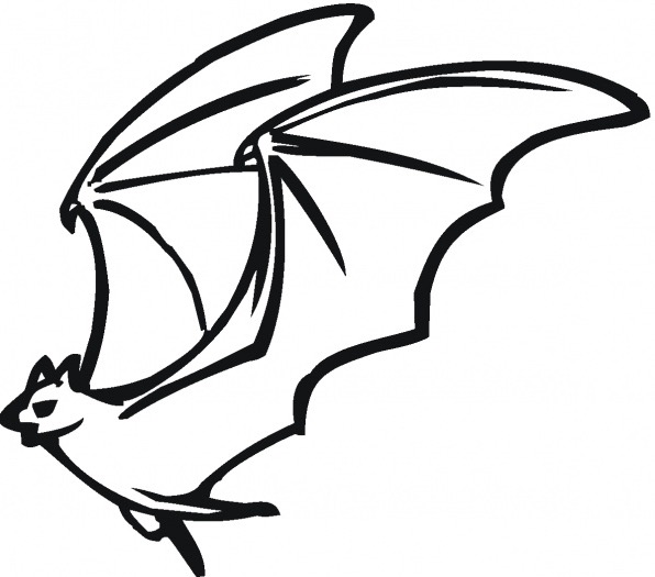 596x525 Flying Bat Coloring Page Amp Coloring Book