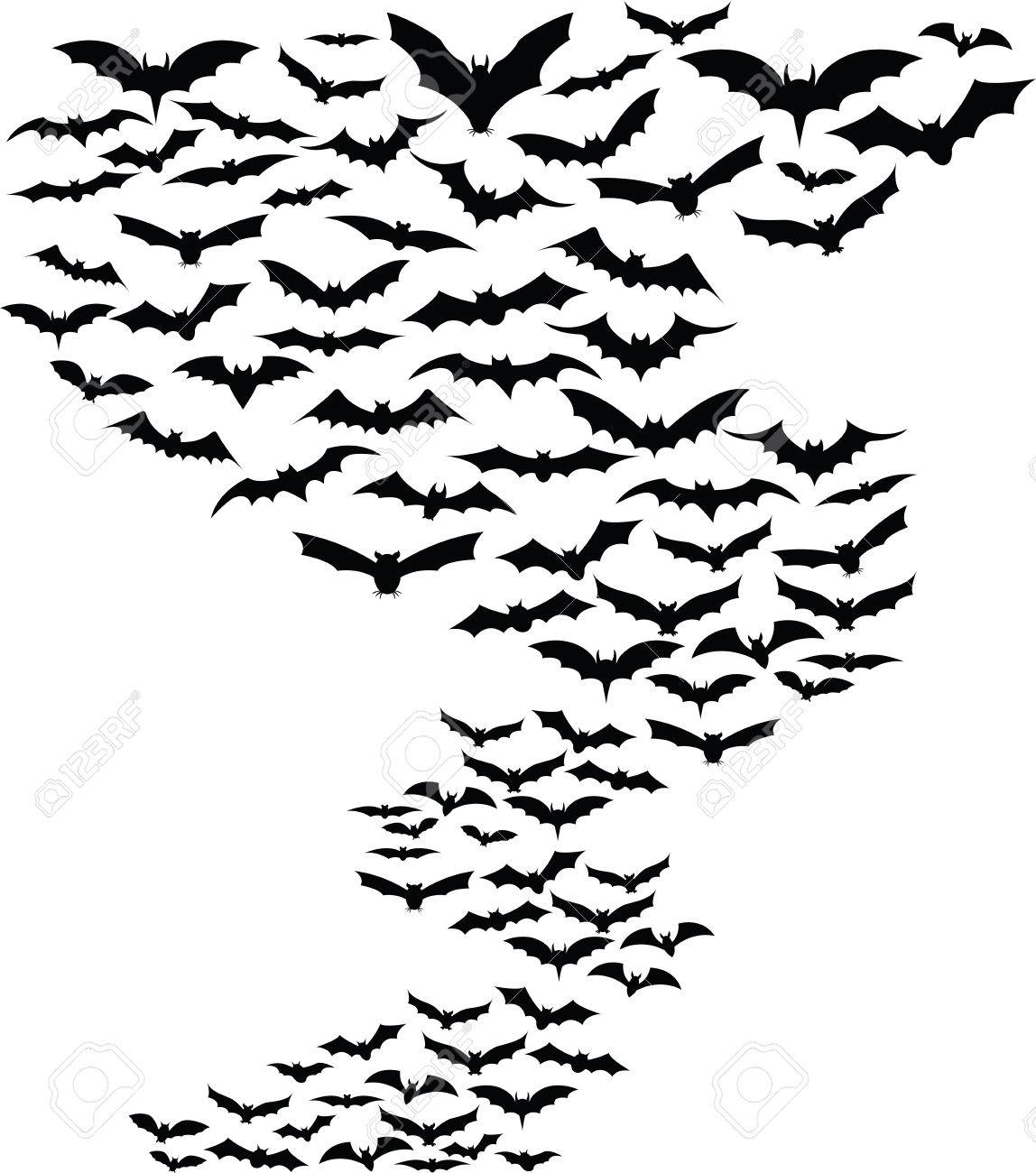 1148x1300 Bats Flying Around Simple Background Royalty Free Cliparts