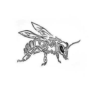 375x375 29 Cute And Sexy Bee Tattoo Designs