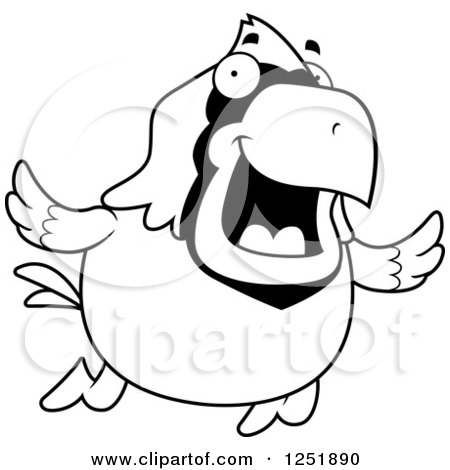 450x470 Royalty Free (Rf) Clip Art Illustration Of A Red Cardinal Dancing