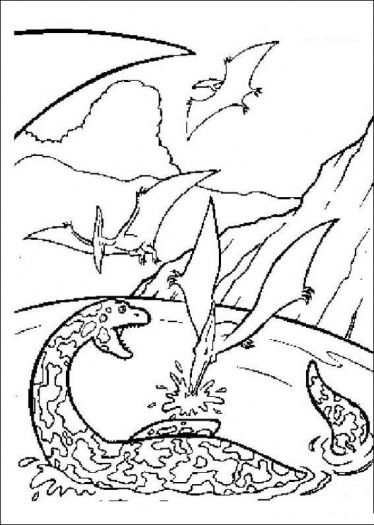 374x525 Flying Dinosaur Coloring Pages Dinosaurs Pictures And Facts