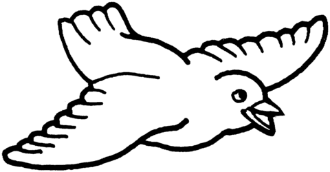 480x250 Dove Is Flying Coloring Page Free Printable Coloring Pages