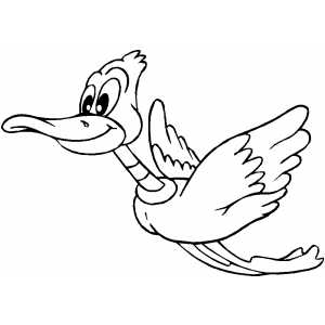 300x300 Duck Coloring Sheet