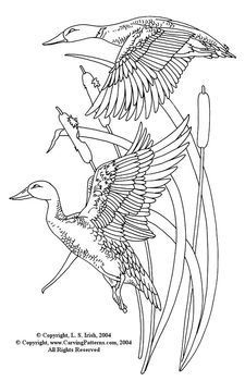 225x350 Flying Ducks Pattern Package